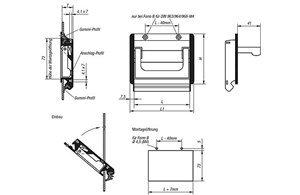 Schalengriffe Aluminium klappbar